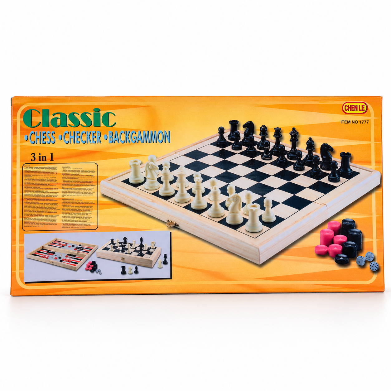 Juego de Mesa  Clásico 3 en 1.
